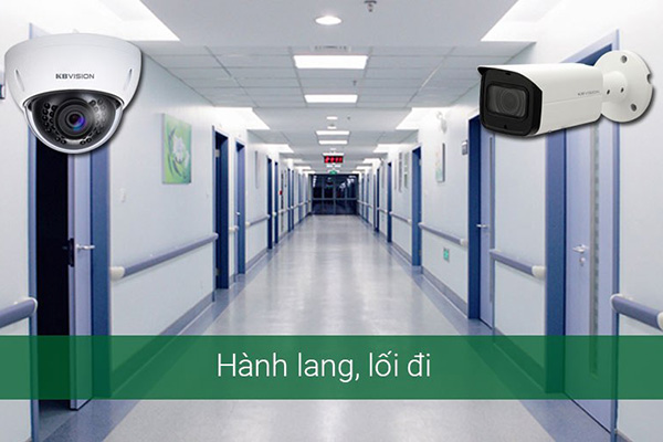 Hệ thống camera tại hành lang bệnh viện
