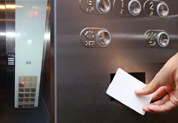 Kiểm soát thang máy bằng thẻ cho văn phòng